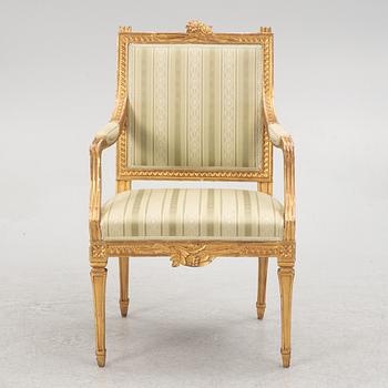 A late Gustavian armchair, Lindome, Sweden, around 1800.