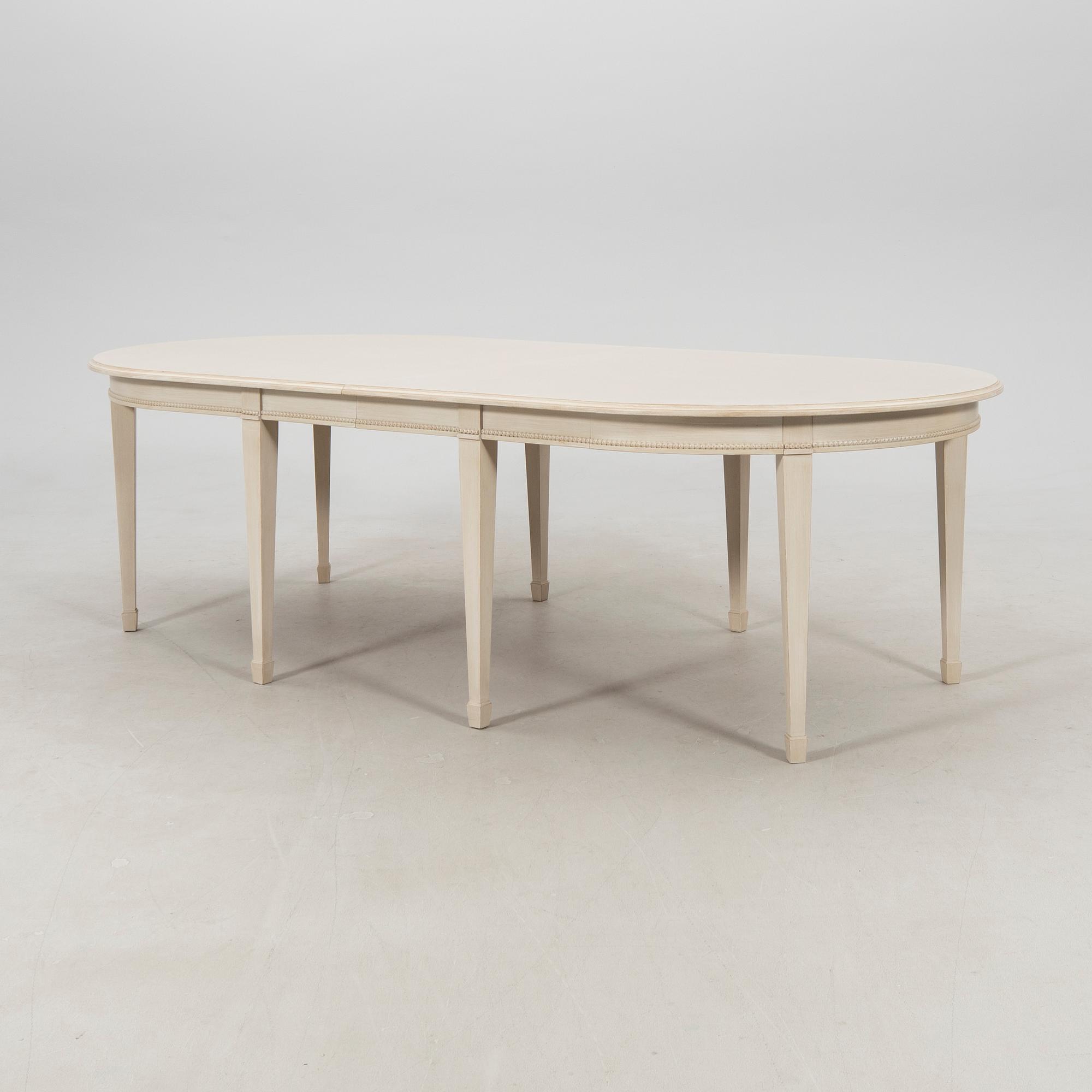 Dining table, Gustavian style modern manufacture.
