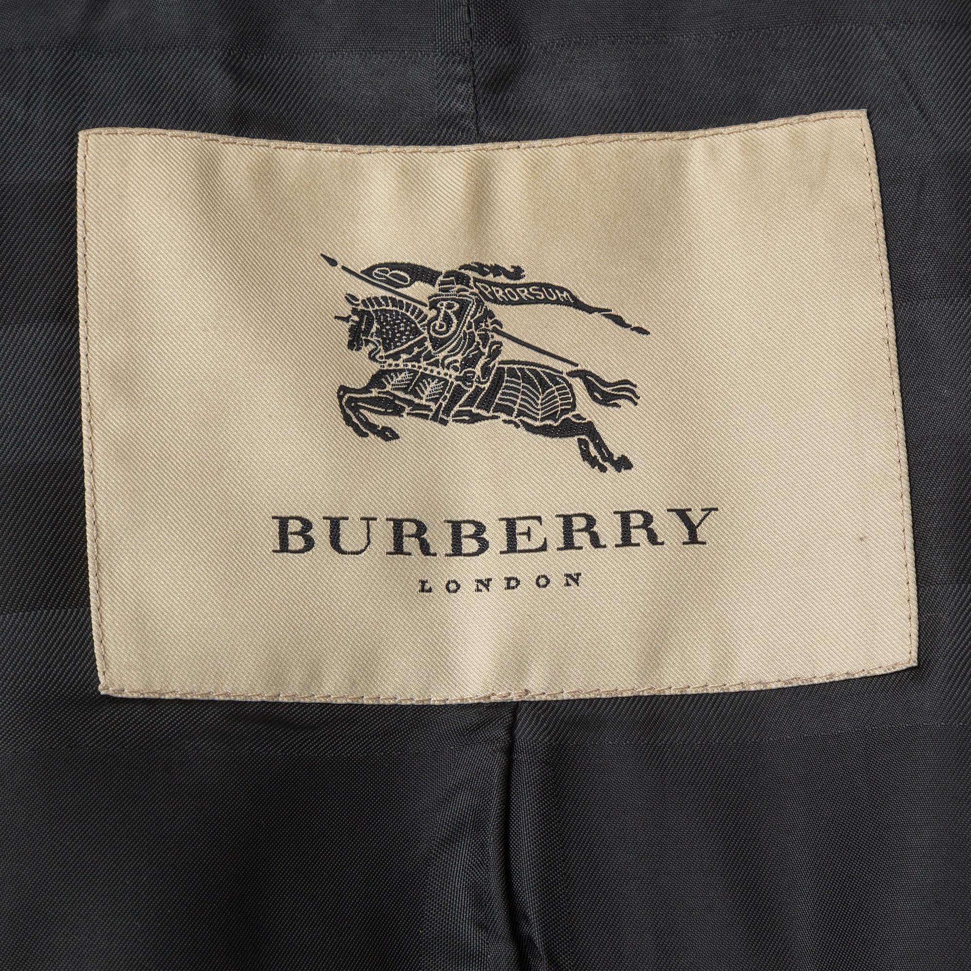 BURBERRY, a wool and cashmere blend coat, size 36.