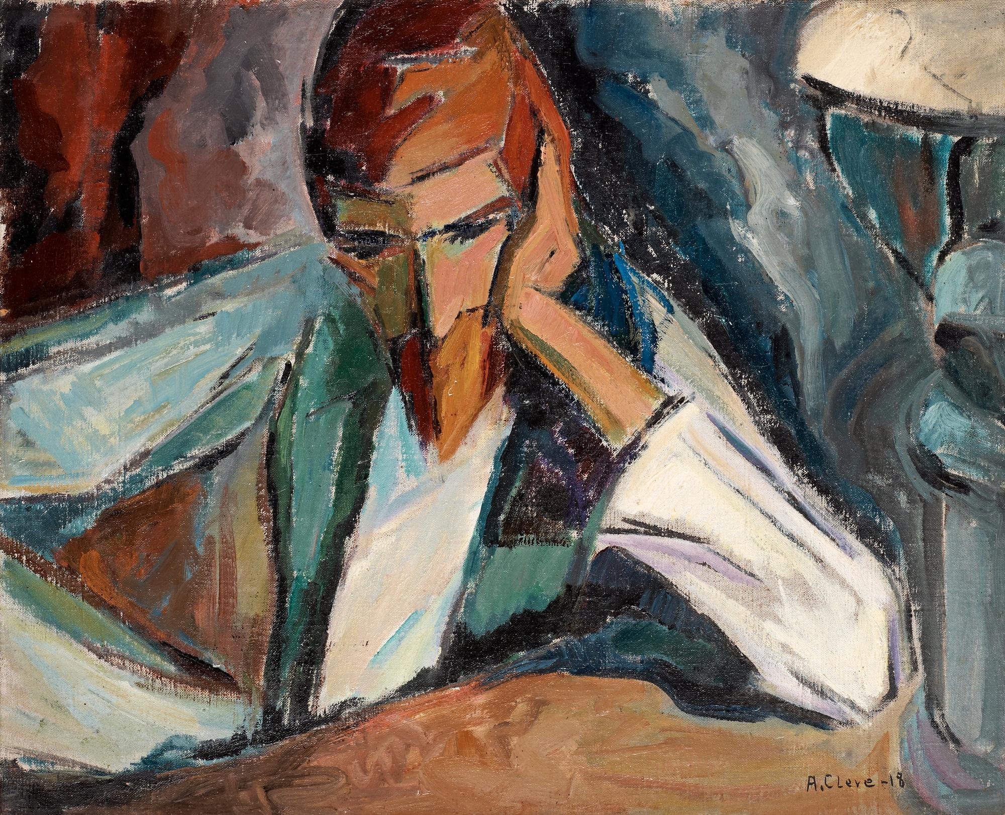 Agnes Cleve, Porträtt av John Jon-And.