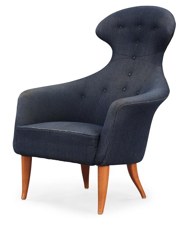 KERSTIN HÖRLIN-HOLMQUIST, fåtölj, "Stora Eva", ur serien Paradiset, NKs Triva-serie, 1950-60-tal.