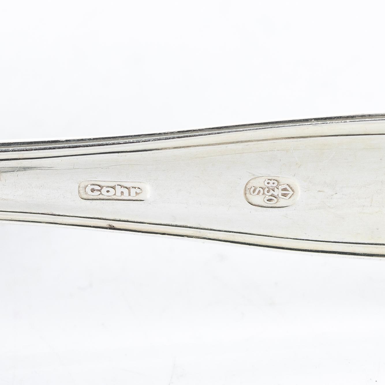 A Danish silver cutlery set, “Sachsisk”, Cohr, Swedish import mark (85 pieces).