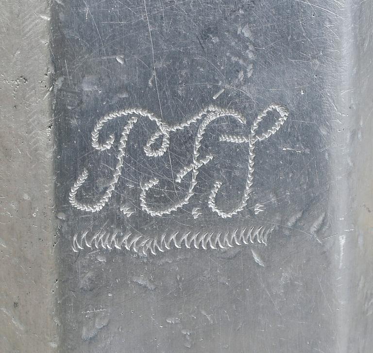 PRISMAFLASKA, tenn, troligen Erik Wikgren, Nyköping, 1815.