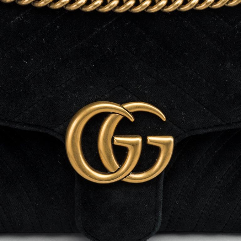 GUCCI, "Marmont Velvet Shoulder Bag".