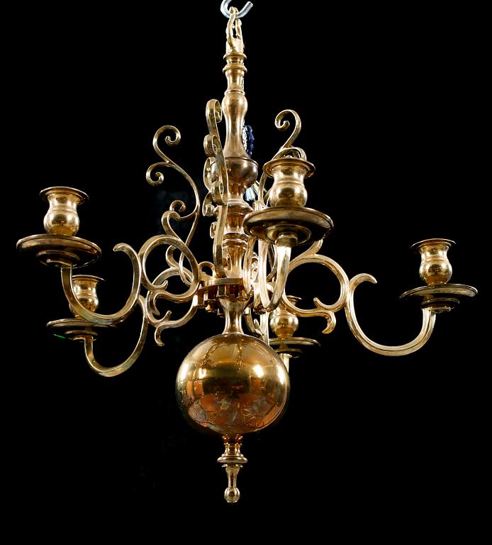 A chandelier from Skultuna, second half of the 20th century, hight 47 cm.