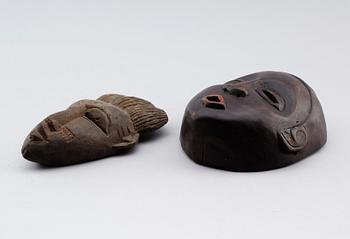 MASKER, 2 st, Afrika.
