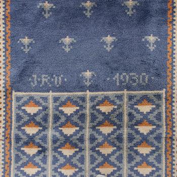 Lina Palmgren, a rug dated 1930, model for for Friends of Finnish Handicraft. Original sketch included.