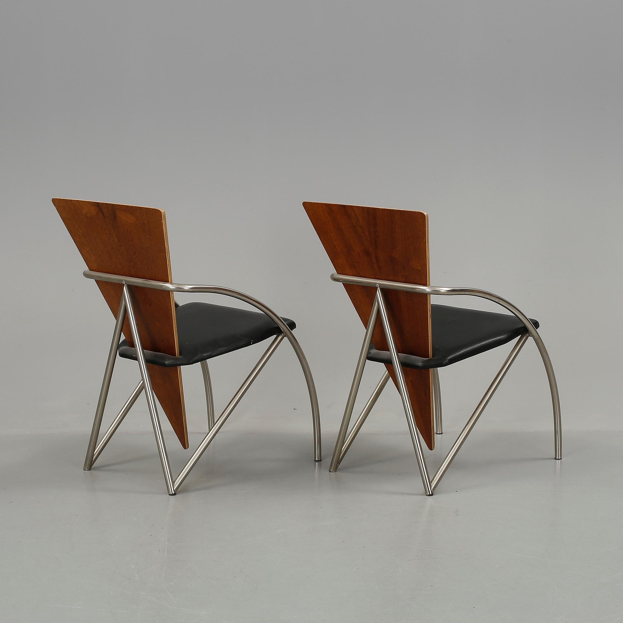 KARMSTOLAR, ett par, Klaus Wettergren, Q Production, Danmark, 1980-90-tal.