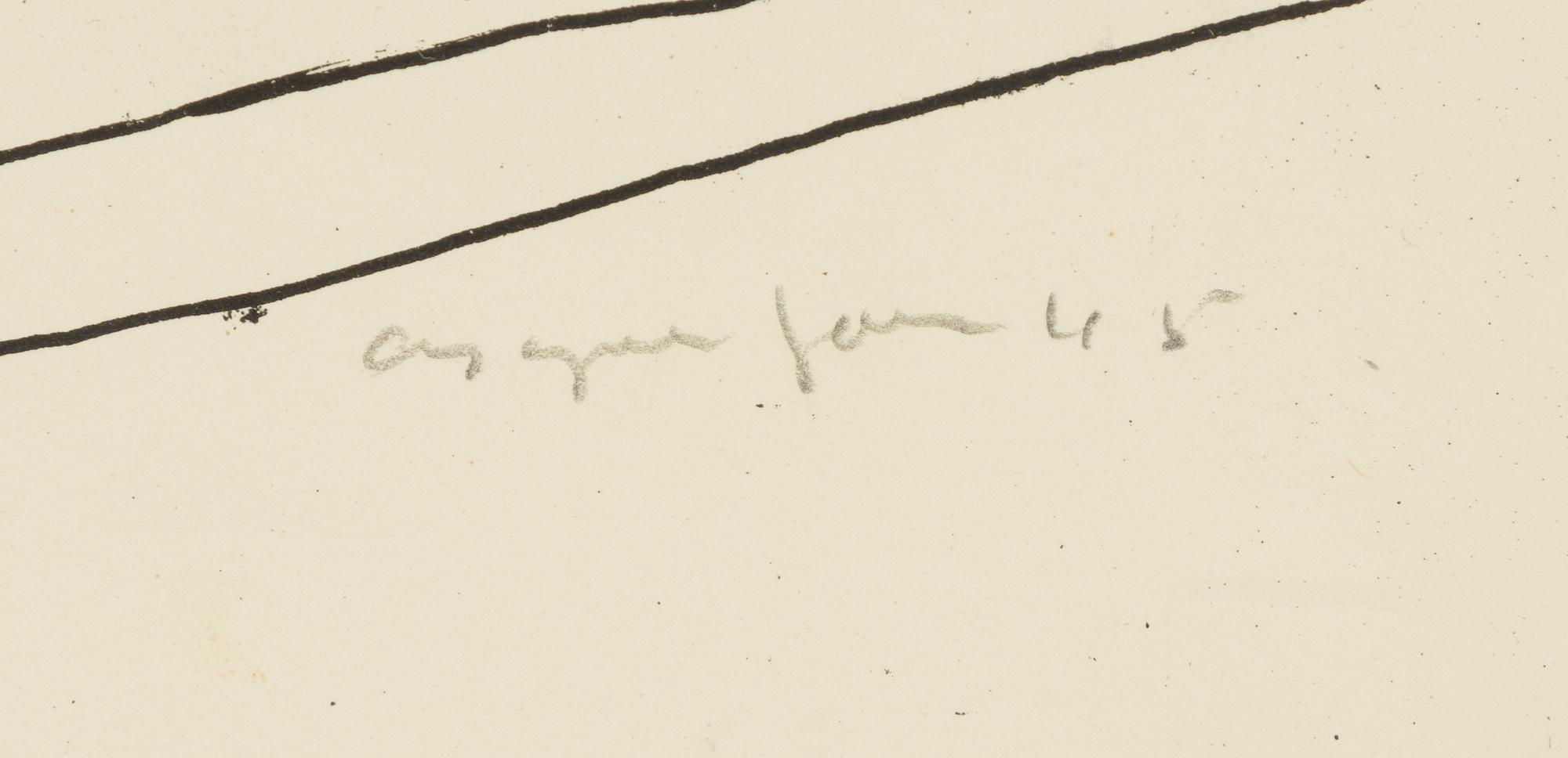 Asger Jorn, litografi, signerad och daterad -45.
