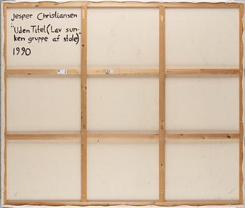 Jesper Christiansen, oil on canvas, signed and dated 1990 verso.