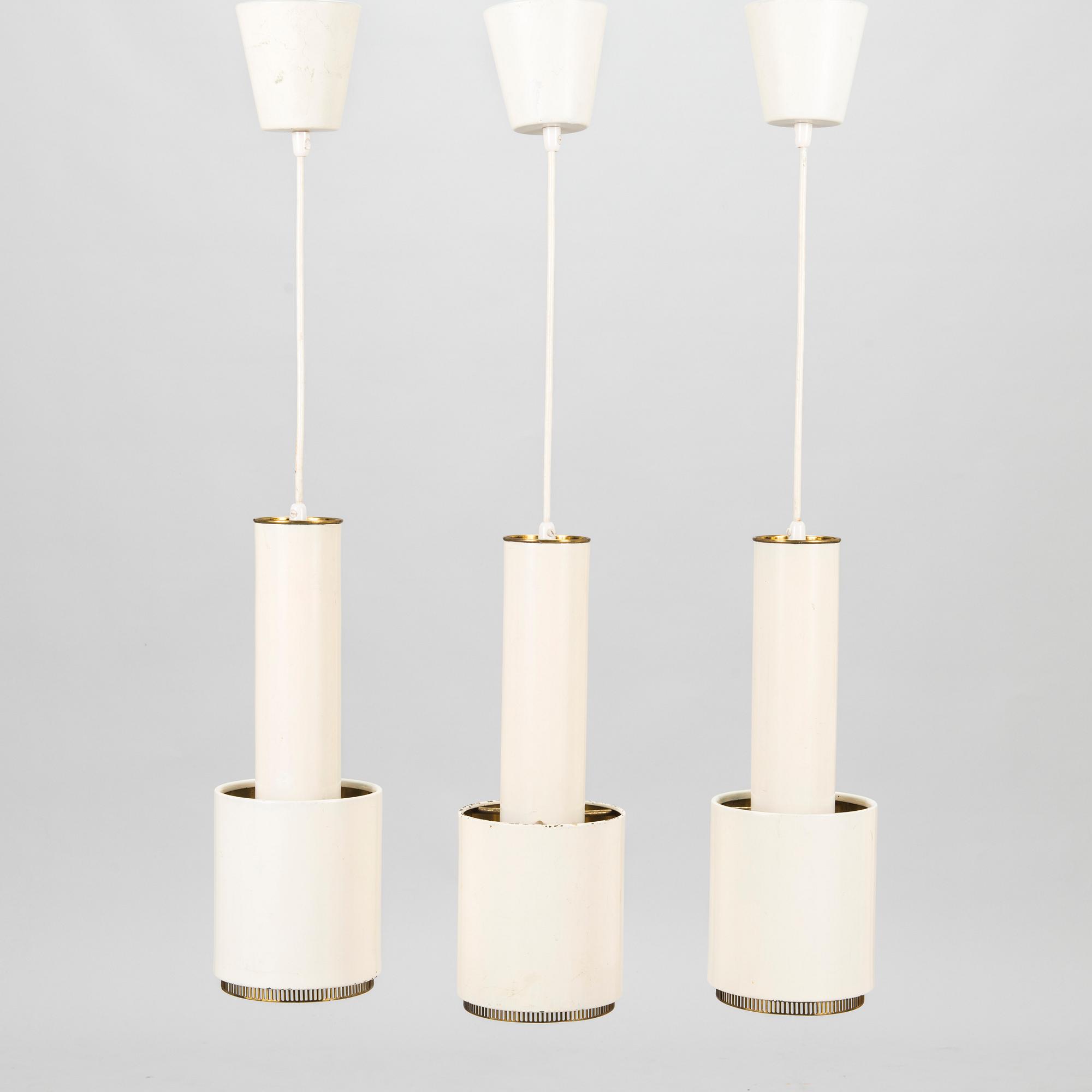 Alvar Aalto, taklampor, 3 st,  modell A110, Valaistustyö.