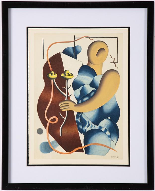Fernand Léger,"Femme tenant une fleur".