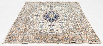 Rug, Nain, part silk, approx. 245 x 150 cm.