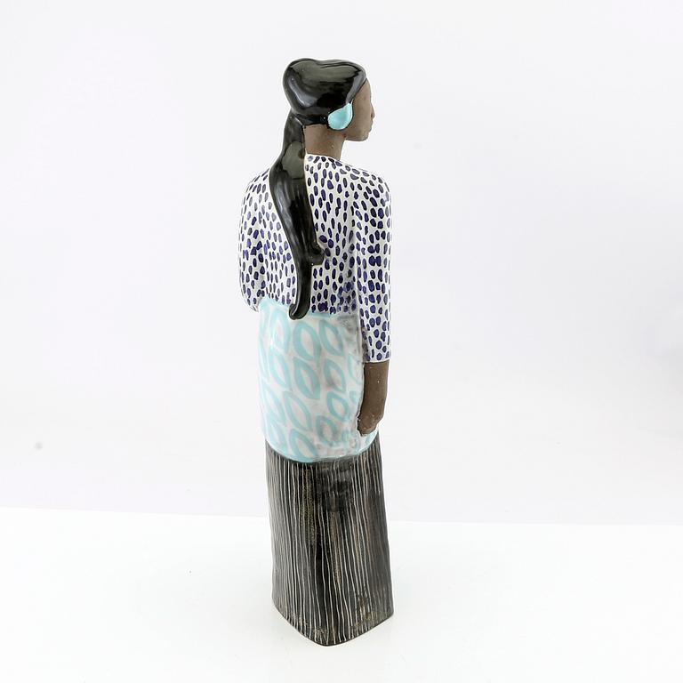 Mari Simmulson, figurine "Balinese" signed Uppsala Ekeby.