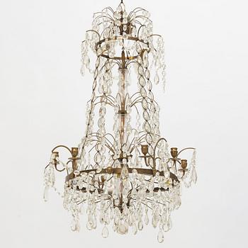 A Gustavian style chandelier, early 20th Century.