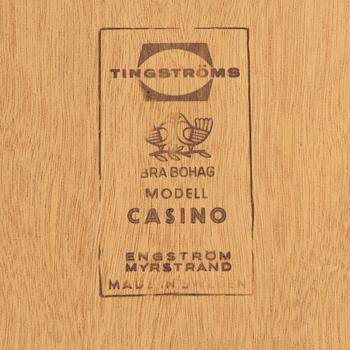 Sven Engström & Gunnar Myrstrand, small sideboard, "Casino", Bra Bohag, Tingströms, Sweden, 1960s.