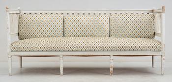 SOFFA, sengustaviansk, omkring 1800.