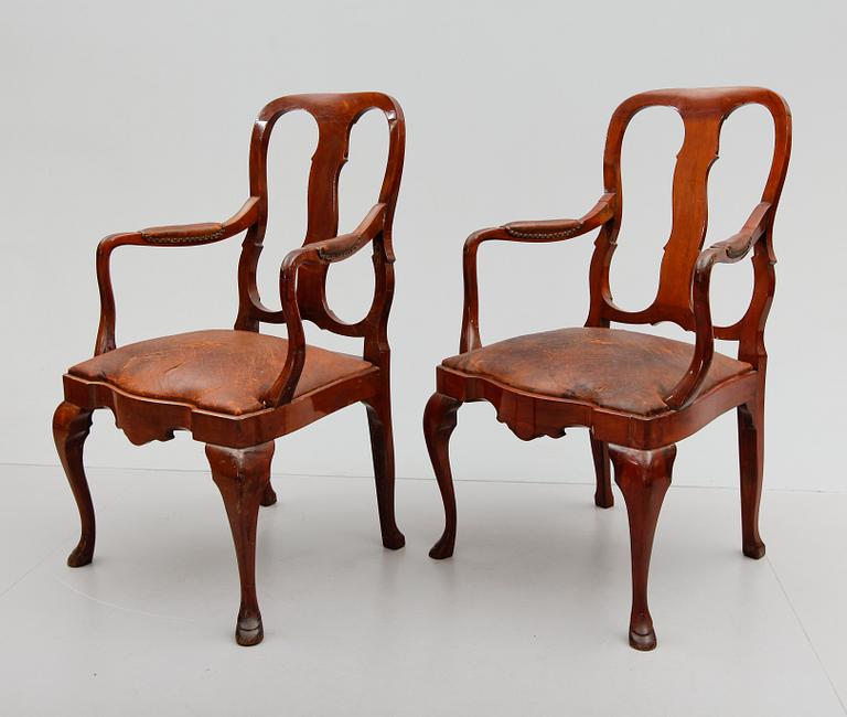 KARMSTOLAR, 2 st, 1800-/1900-tal.