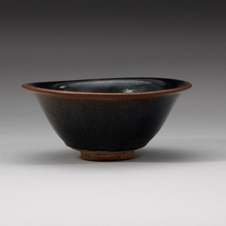 A Temmoku bowl, Song dynasty (906-1279).