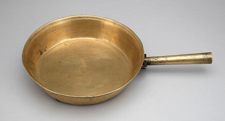 STEKPANNA, brons, troligen 1700-tal eller äldre.