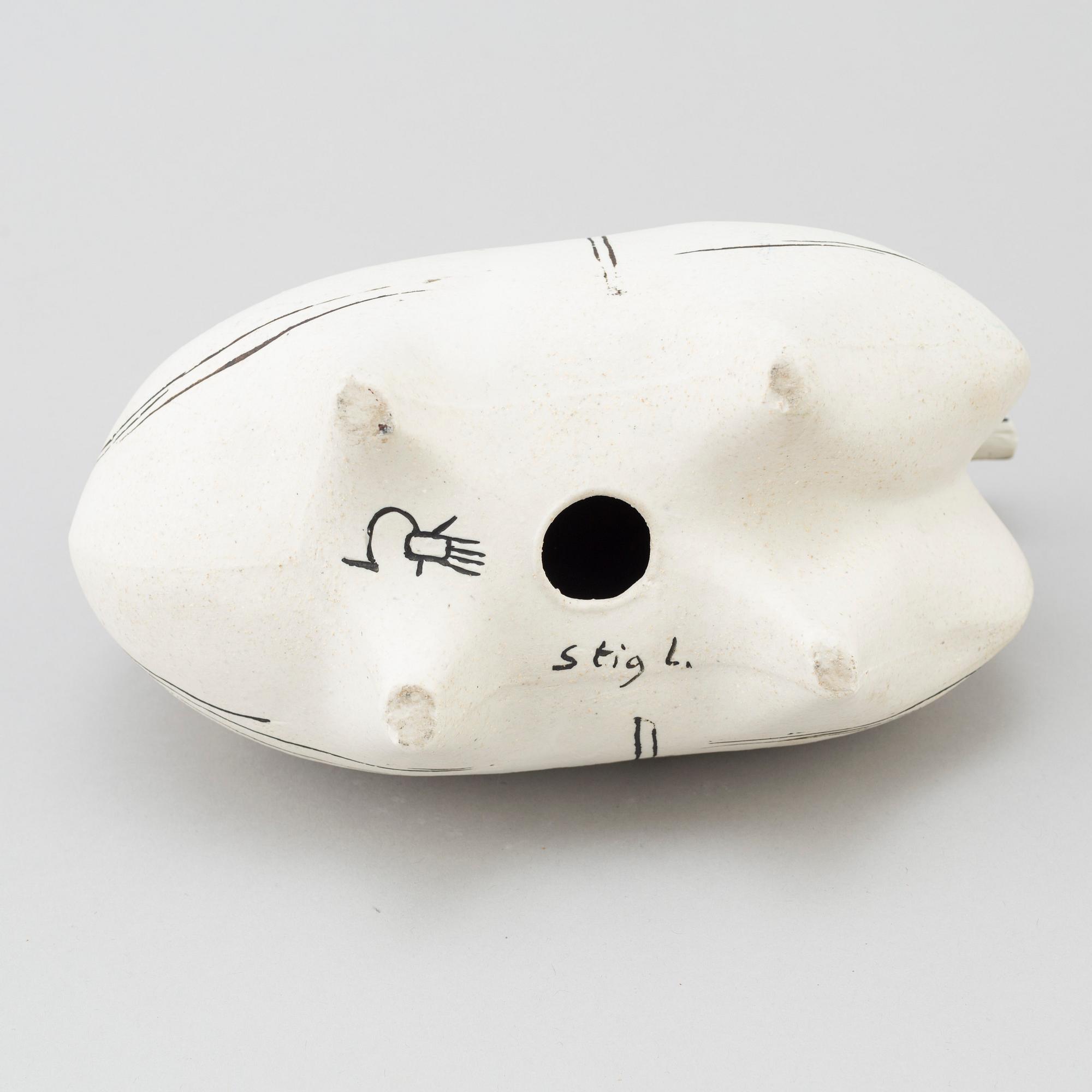 STIG LINDBERG, a "Springare" stoneware sculpture of a horse, Gustavsberg studio, Sweden 1952-72.