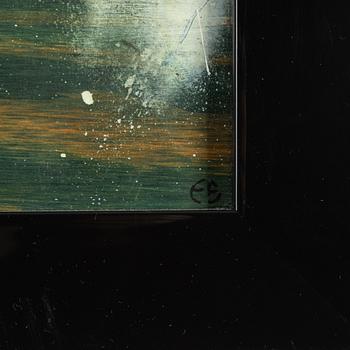 Ernst Billgren, oil on panel, signed.