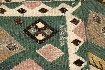 Märta Måås-Fjetterström, four textiles, "Knoppen", tapestry weave, ca 34,5 x 36-37 cm - 34-35,5 x 51 cm, signed AB MMF.