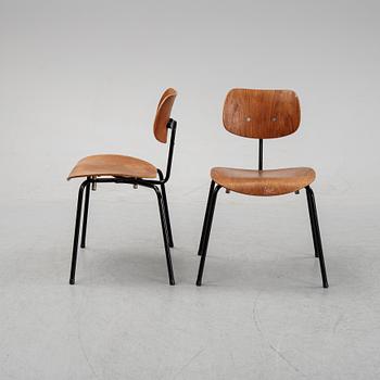 Six SE68 teak chairs by Egon Eiermann, desigend 1951.