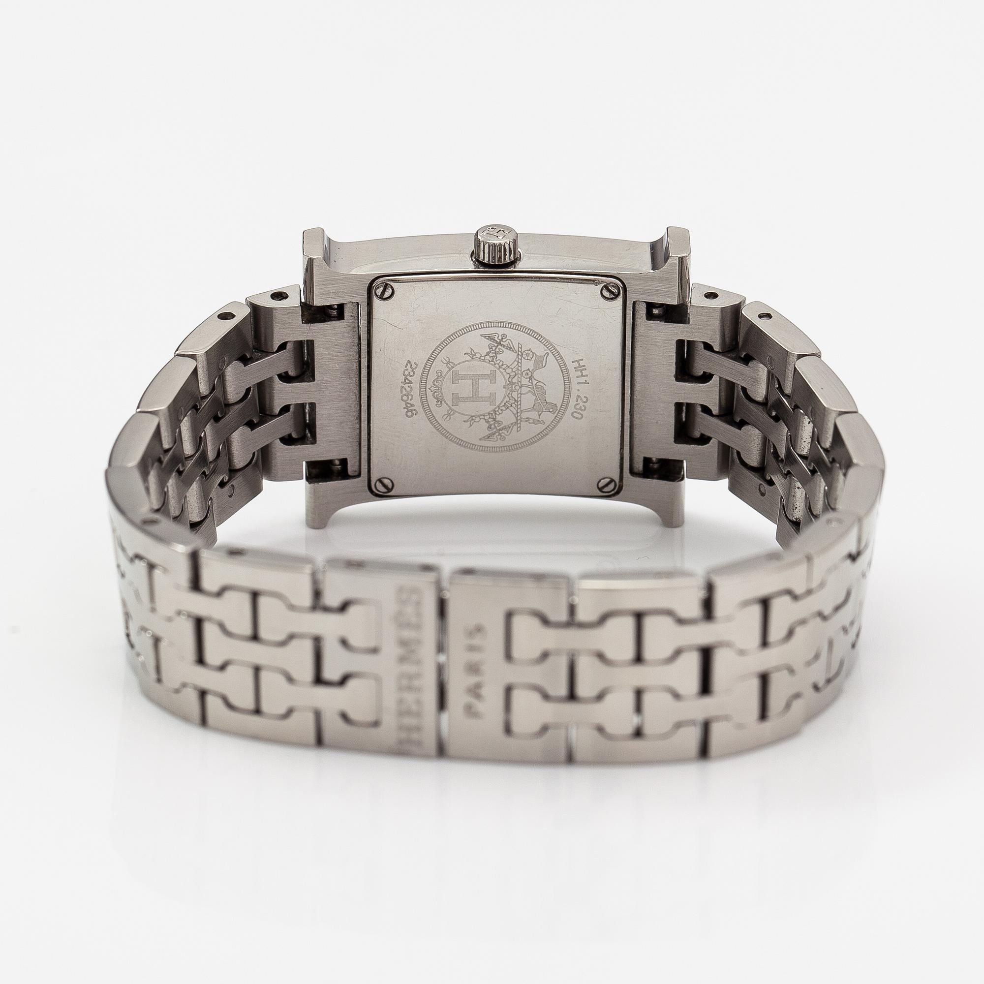 Hermès, Heure, wristwatch, 21-25 mm.