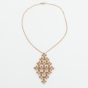 Elis Kauppi, Kaulakoru, 14K kultaa. Kupittaan kulta, Turku.