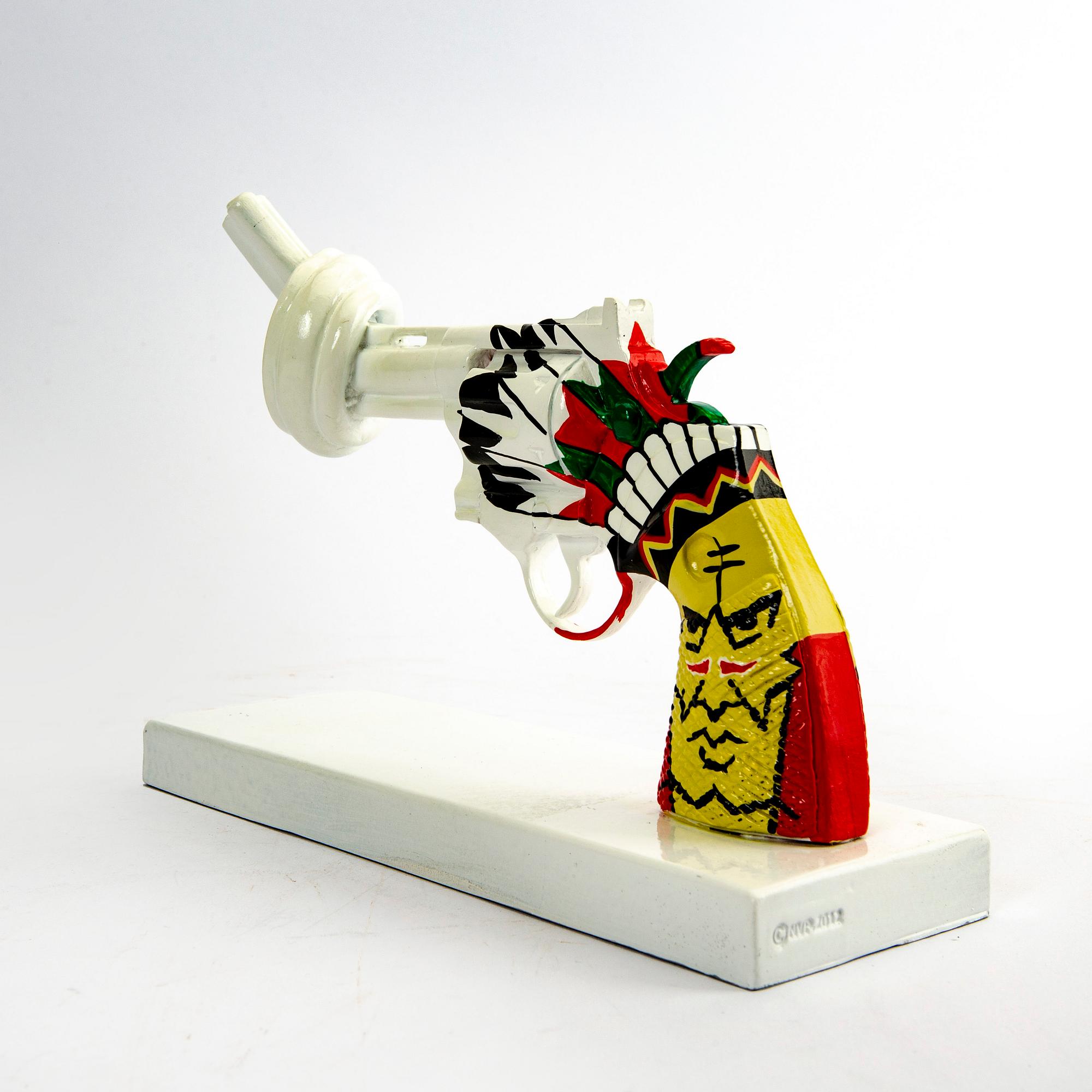 Carl-Fredrik Reuterswärd/ The Non-Violence Project Foundation, sculpture numbered and dated 190/499 2017.