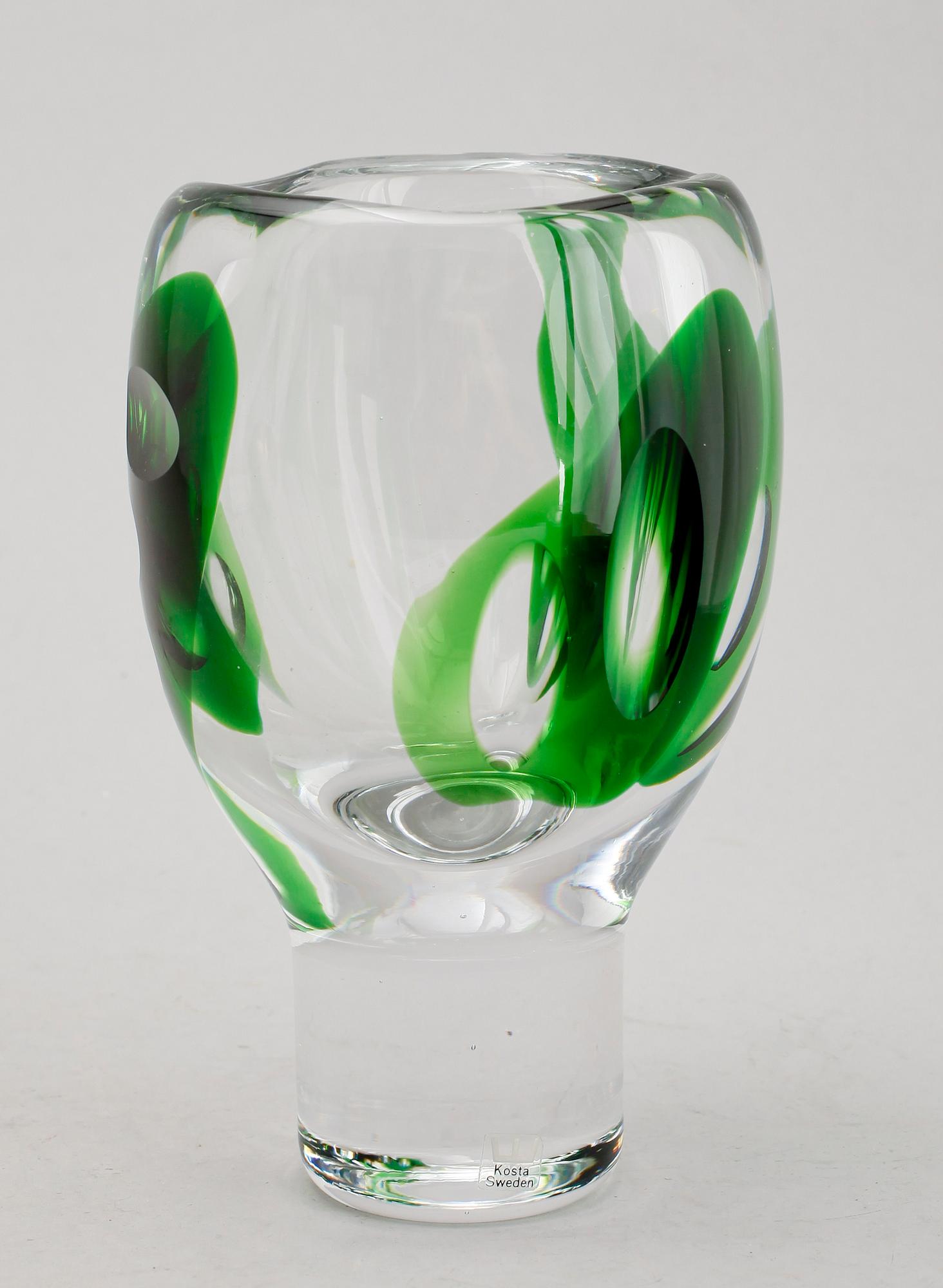 VAS, glas, Vicke Lindstrand, Kosta.