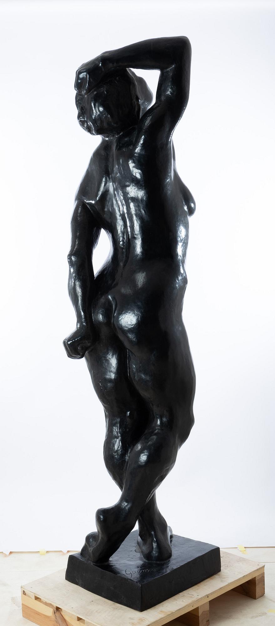 Gudmar Olovson, Statue. Signed. Numbered. Foundry mark. Bronze, height 210 cm, length 56 cm.