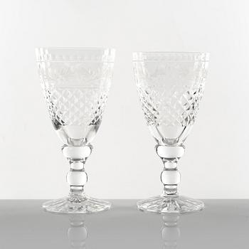 Fritz Kallenberg, vinglas, 8 st, "Elvira Madigan", Kosta.