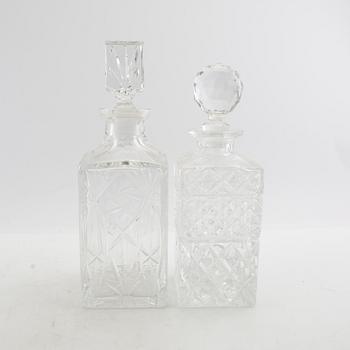 Decanters 4 pcs 20th century.