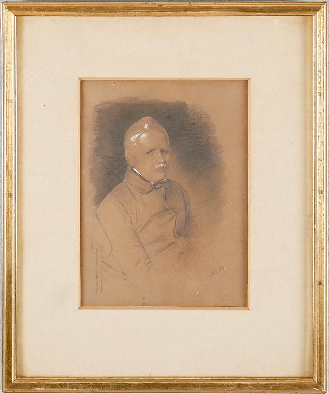 CARL STEPHAN BENNET, blyerts och täckvitt.