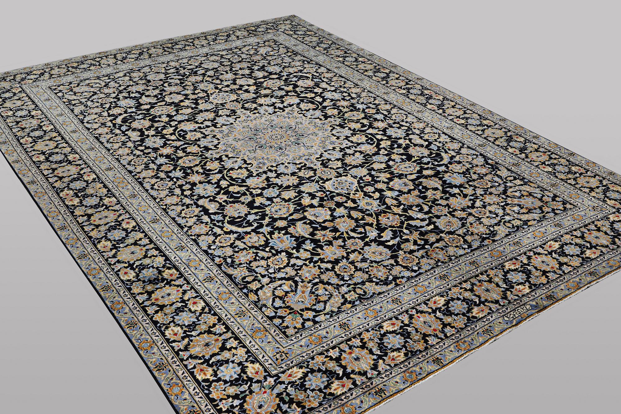 A carpet, Kashan, ca 405 x 295 cm.