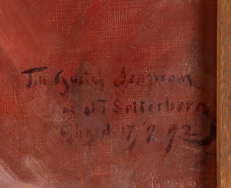 JAMES TITUS SETTERBERG, oil on canvas, signed and dated -92.