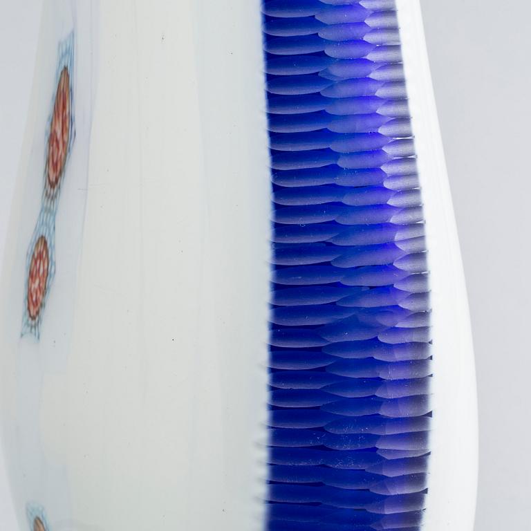 A VITTORIO FERRO MURRINE GLASS VASE FOR FRATELLI PAGNIN, 1990-2000.