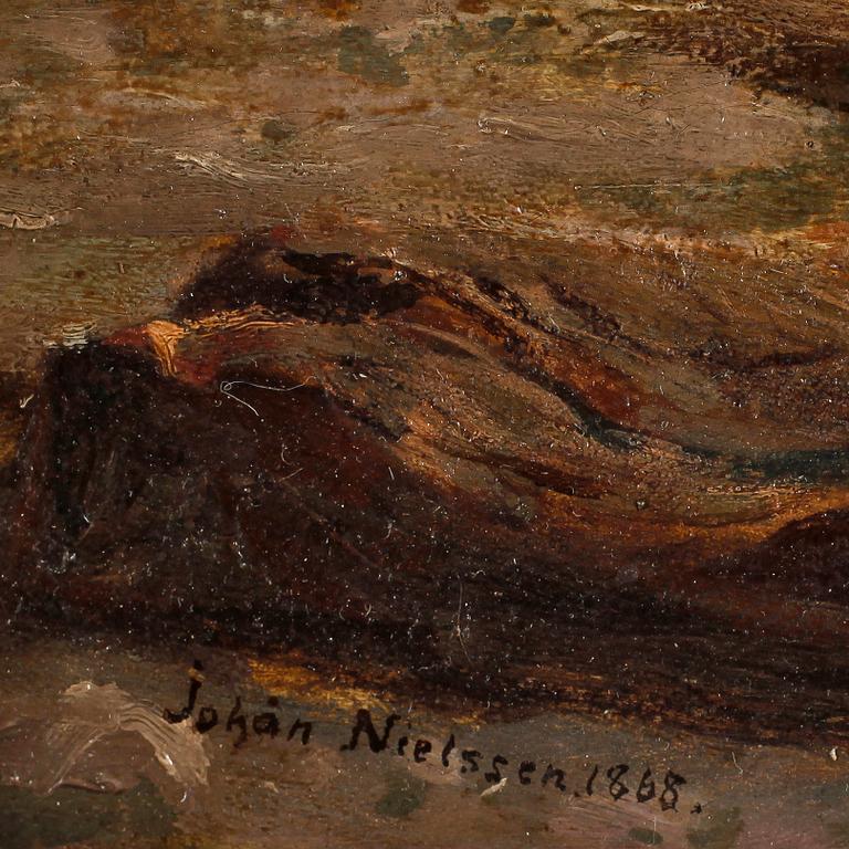 JOHAN NIELSSEN, olja på duk, sign o dat 1868.