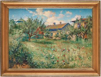 Johan Ericson, A summer garden, Marstrand.