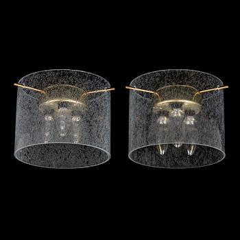 A pair of ceiling lights, second half of the 20th century.