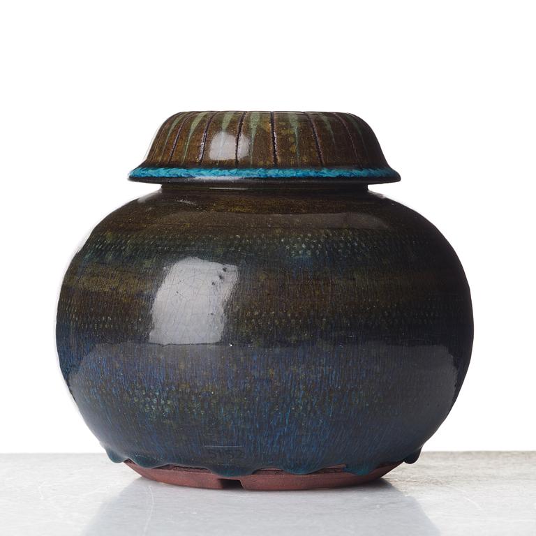 Wilhelm Kåge, a "Farsta" stoneware vase, Gustavsberg studio, Sweden 1959.