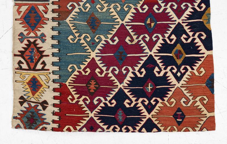 Matta, antik Sivrihisar kelim, Eskişehir området, ca 374 x72 cm.