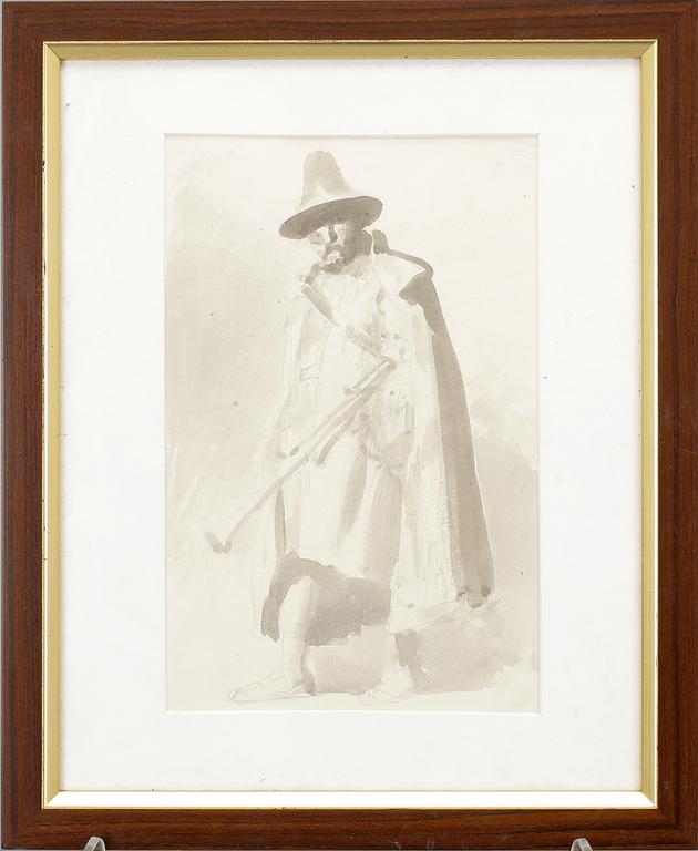 EGRON LUNDGREN, tusch och blyerts, osignerad.