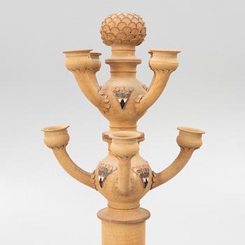 Eva & Olof Paradis, floor candelabra, Paradisverkstaden, Öland, 1989.