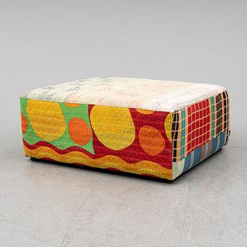 HAY, puff, "antique quilt ottoman".