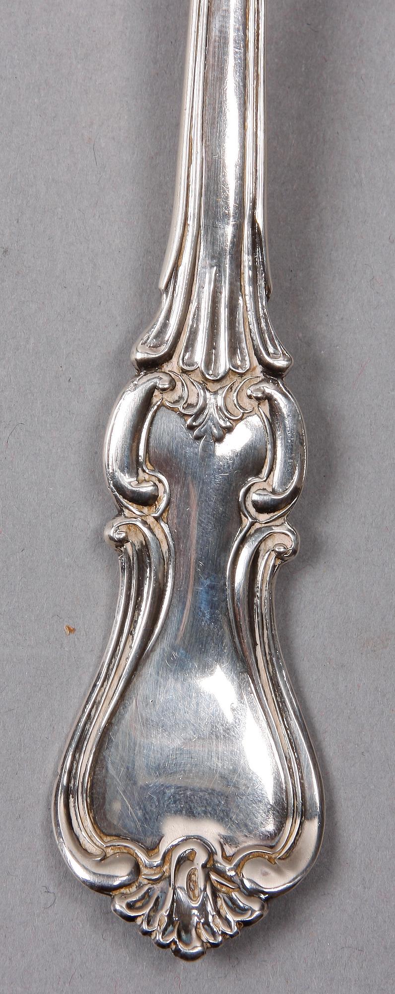 RAGUSKED, silver, "Olga", AG Sundberg, Västerås 1880-tal.