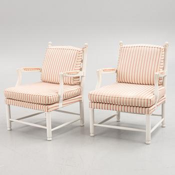 A pair of armchairs, Sweden, second half of the 20th century.