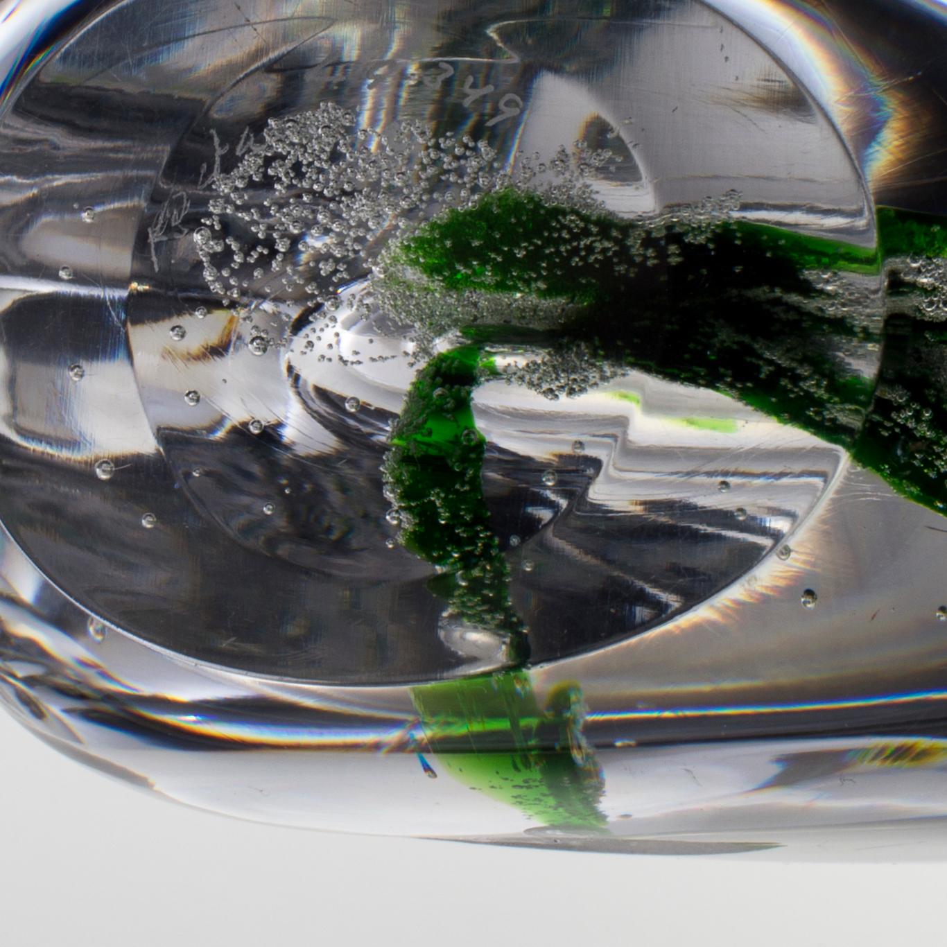 A VICKE LINDSTRAND glass vase, Kosta, Sweden.